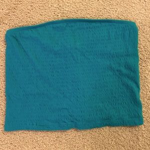 American Eagle teal tube top